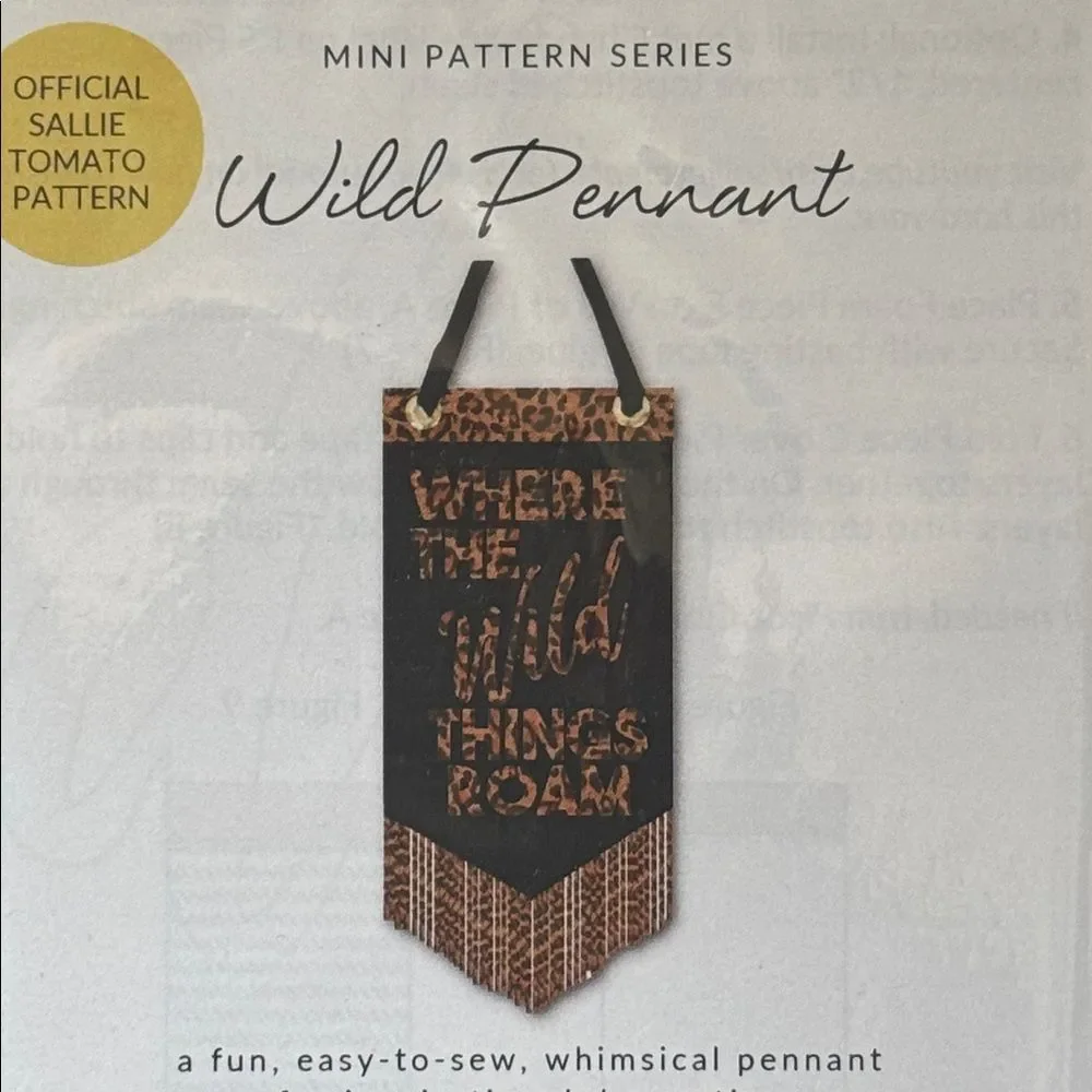 Sallie Tomato Wild Pennant Pattern